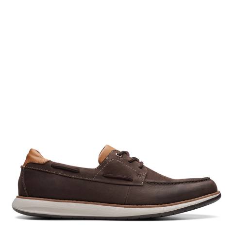Clarks Brown Leather Un Pilot Boat Shoes