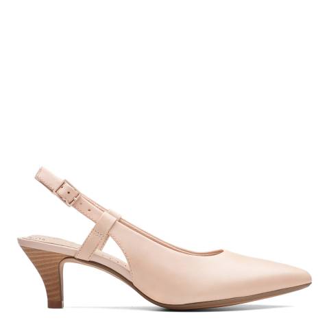 Clarks Blush Leather Linvale Loop Court Shoes