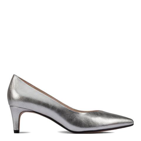 Clarks Silver Metallic Laina55 Court 2 Shoes