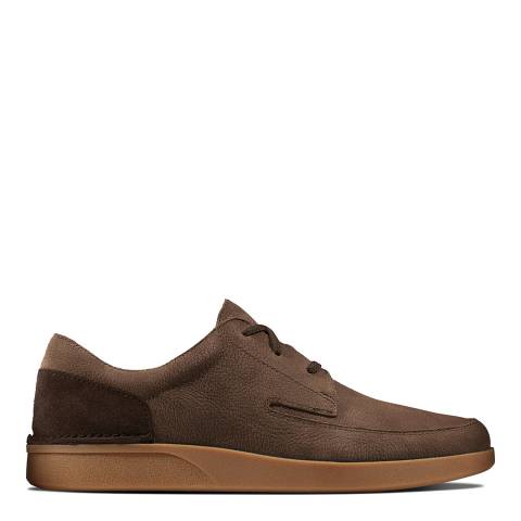Clarks Dark Brown Leather Oakland Craft Shoes