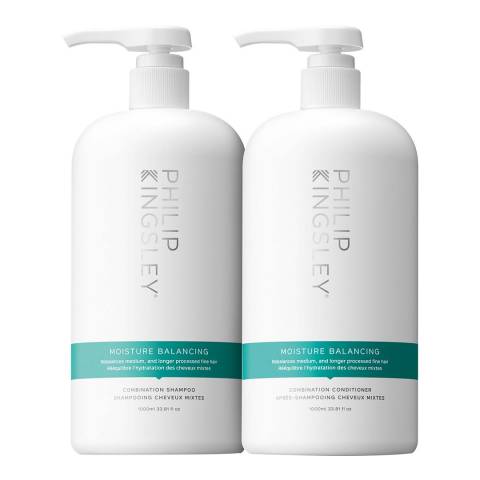 Philip Kingsley Moisture Balancing Shampoo & Moisture Balancing Conditioner 1000ml