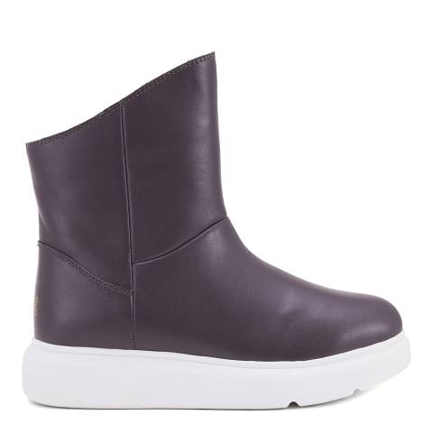 Australia Luxe Collective Grey Leather Loyal Ankle Boots