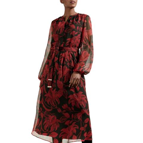 Ted Baker Multi Hadlee-Rococo Midi Dress