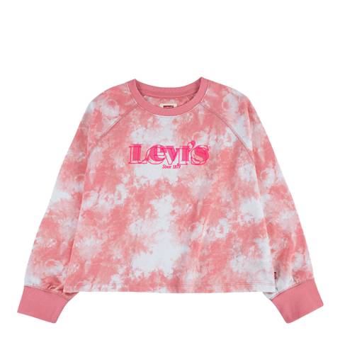 Levi's Older Girl's Peony High Rise Tie Dye Sweatshirt