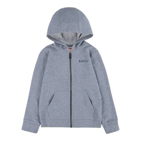 Levi's Younger Boy's Perfect Gray Marl Basic Full Zip Hoodie