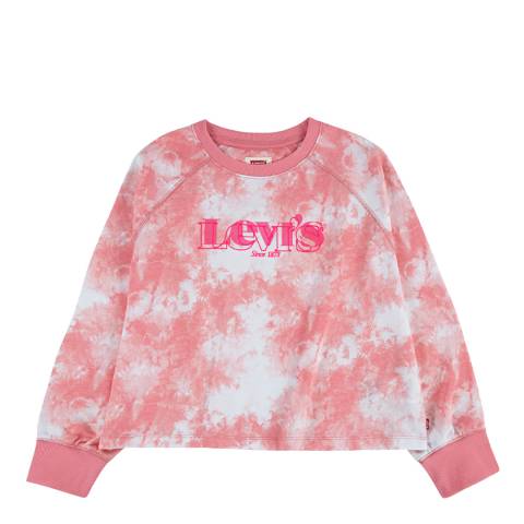 Levi's Younger Girl's Peony High Rise Tie Dye Sweatshirt