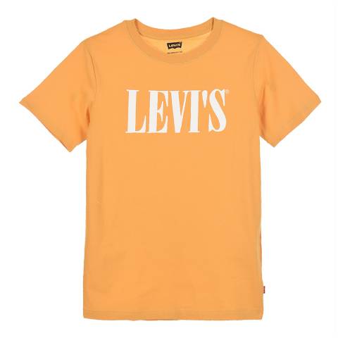 Levi's Older Boy's Golden Apricot Logo Print Tee