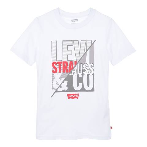Levi's Older Boy's White Levi Strauss And Co Tee