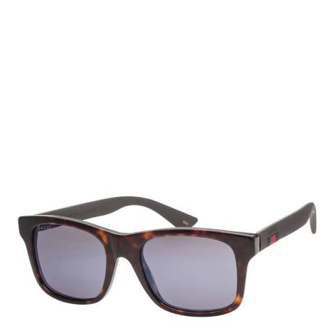 Gucci Men's Havana/Brown Gucci Sunglasses 53mm