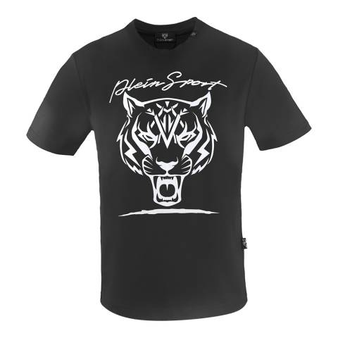 Philipp Plein Black Logo Cotton T-Shirt