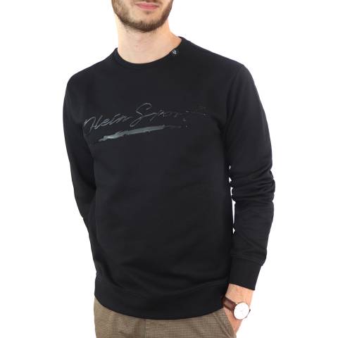 Philipp Plein Black Logo Cotton Blend Sweatshirt