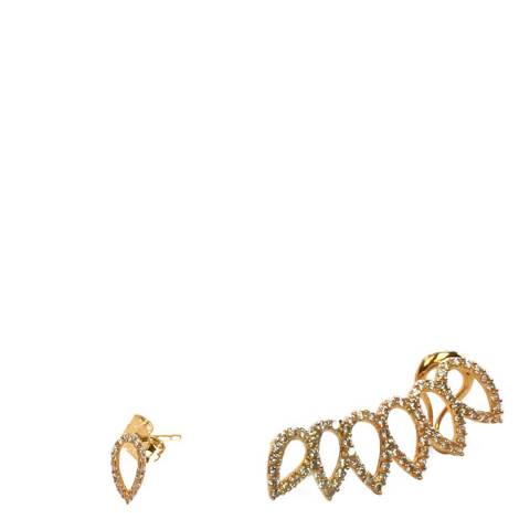 nOir 18K Gold CZ Deliah Earrings