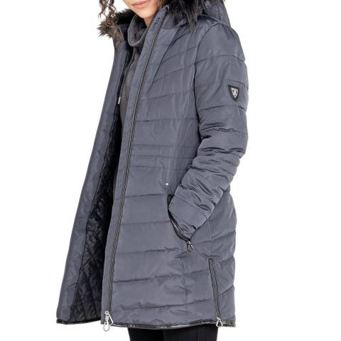 Dare2B Grey Luxe Embellished Parka 