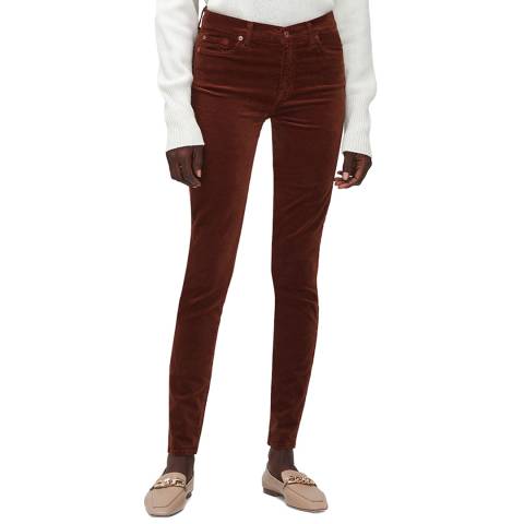 7 For All Mankind Tan Skinny Stretch  Jeans