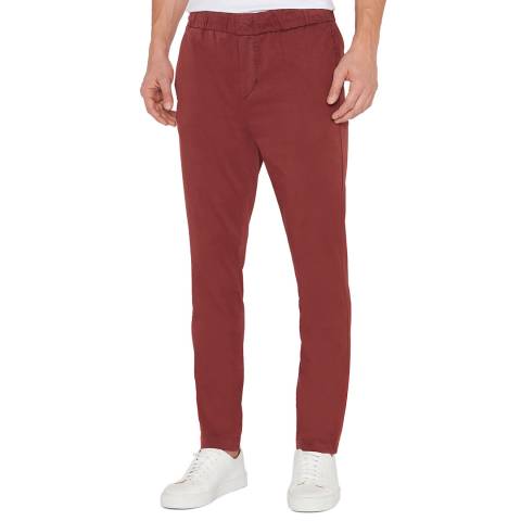 7 For All Mankind Red Sateen Jogger Chino