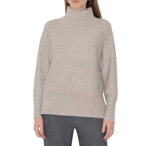 Great Plains Silver Remini Roll Neck Jumper