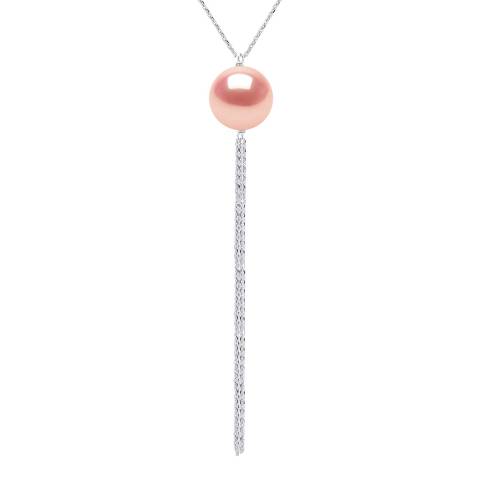 Atelier Pearls Silver Natural Pink Pearl Cascada Necklace