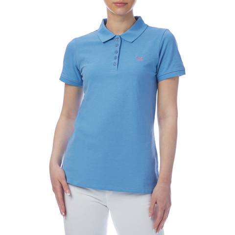 Crew Clothing Blue Cotton Polo Shirt
