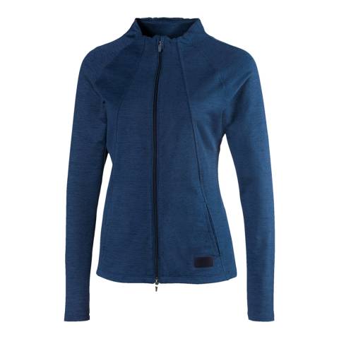 Puma Blue Full Zip Stretch Sporty Jacket