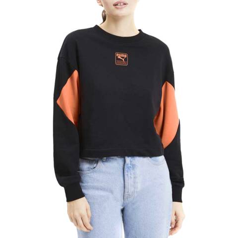 Puma Black/Peach Logo Sweatshirt