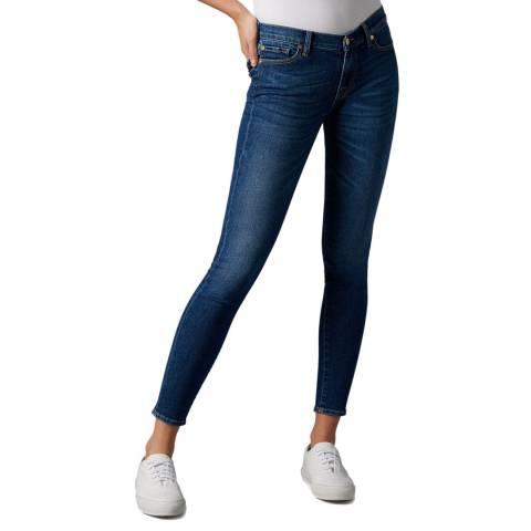 7 For All Mankind Dark Blue The Skinny Stretch Jeans
