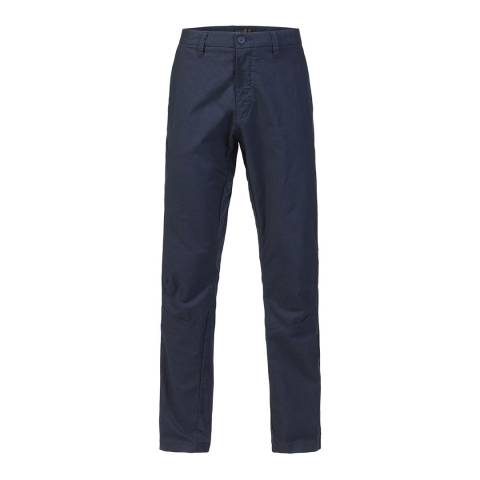 Musto Navy Cotton Stretch Trousers