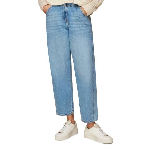 WHISTLES Light Wash Authentic Seam Detail Jeans
