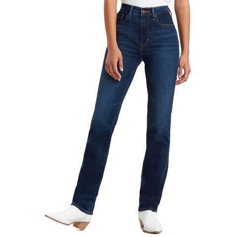 Levi's Blue 724™ High Rise Straight Stretch Jeans
