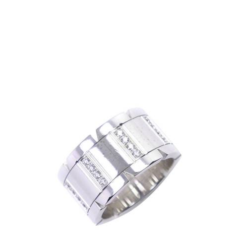 Vintage Cartier Silver Tank Francaise Ring 51