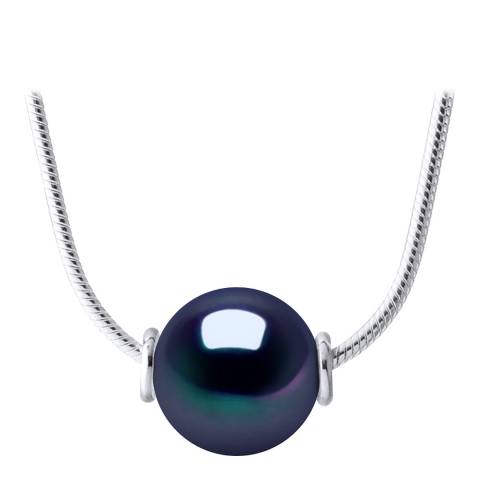 Atelier Pearls Black Passing Through Freshwater Pearl Necklace 10-11mm