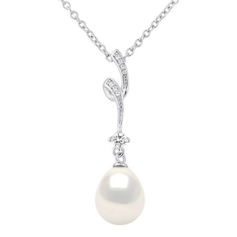 Atelier Pearls White Whirlpool Freshwater Pearl Necklace 9-10mm