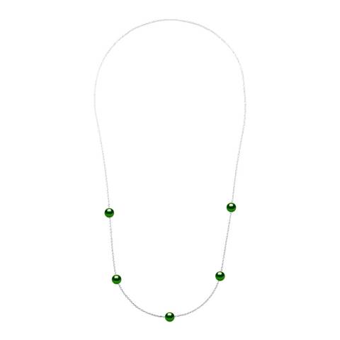Atelier Pearls Dark Green Prestige Cultured Pearl Necklace 9-10mm