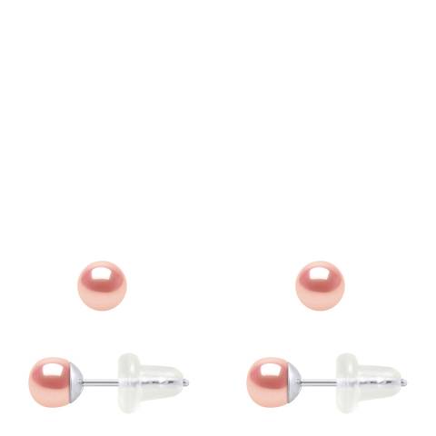 Atelier Pearls Pink Freshwater Pearl Earrings 4-5mm