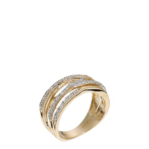 Le Diamantaire Gold Eternal Interlacing Diamond Ring
