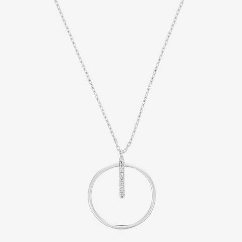 Le Diamantaire Silver Prodigious Circle Diamond Necklace