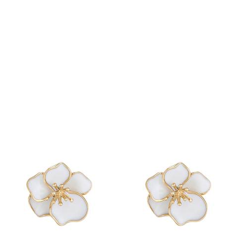 Le Diamantaire Gold Orchid Diamond Earrings