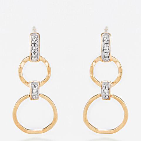 Le Diamantaire Gold Circle Diamond Earrings