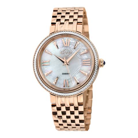 Gevril Women's Genoa Rose Gold/White Diamond watch