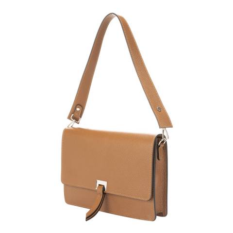 SCUI Studios Brown Leather Top Handle Bag