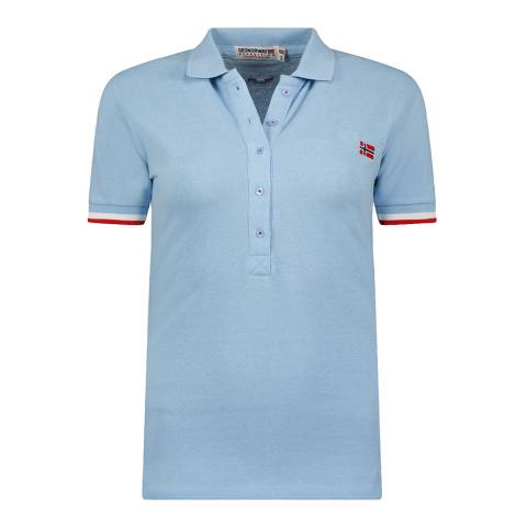 Geographical Norway Blue Cotton Polo Shirt