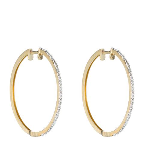 Le Diamantaire Gold "Elegant Creoles" Hoop Earrings