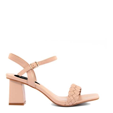 LAB78 Pink Single Strap Heeled Sandals