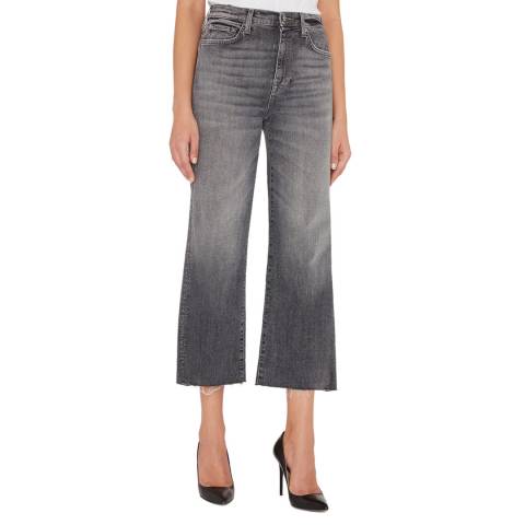 7 For All Mankind Grey Alexa Stretch Cropped Jeans