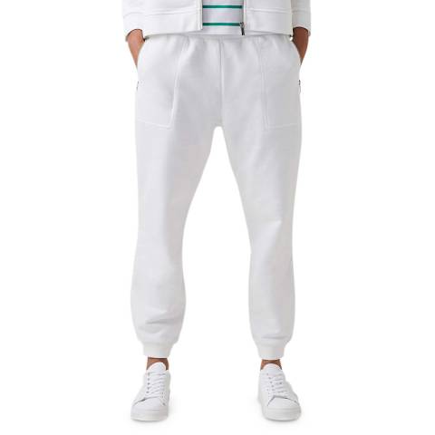 Great Plains White Relaxed Fit Cotton Jogger