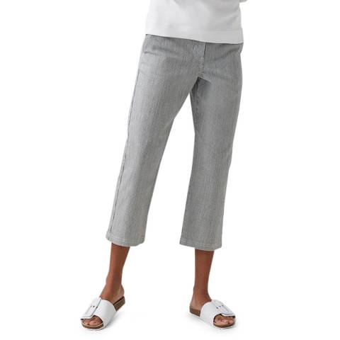 Great Plains Grey Pin Stripe Cotton Trouser