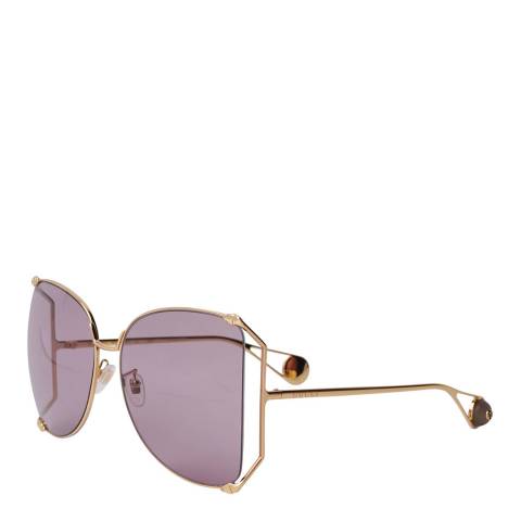 Gucci Women's Gold/Violet Gucci Sunglasses 63mm