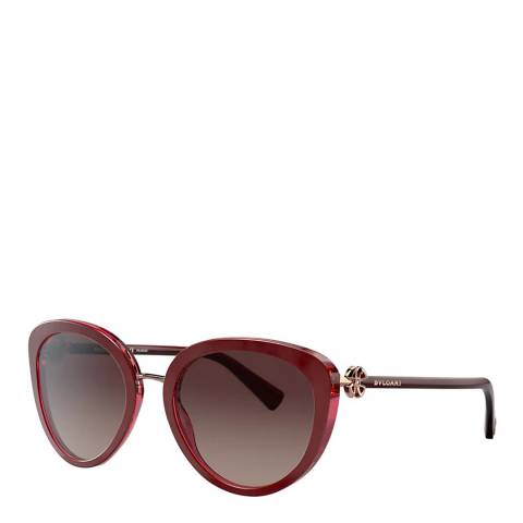 Bvlgari Women's Burgundy Bvlgari Sunglasses 54mm