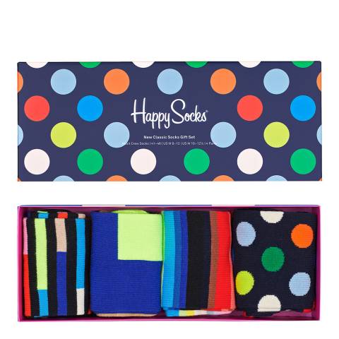 Happy Socks Multi New Classic 4-Pack Socks Gift Set