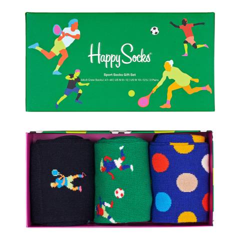 Happy Socks Multi Sports 3-Pack Gift Set