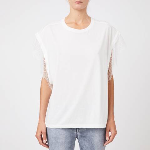 IRO White Dunes Lace T-Shirt
